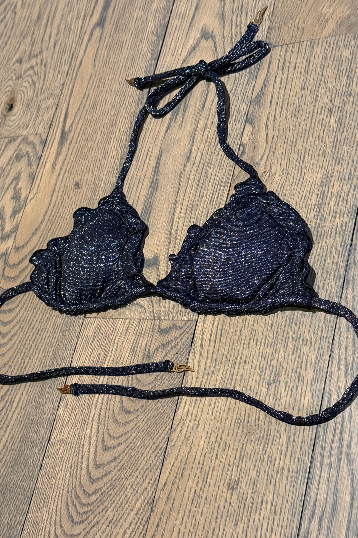 BRILEY Ruffled Finish Bikini Top