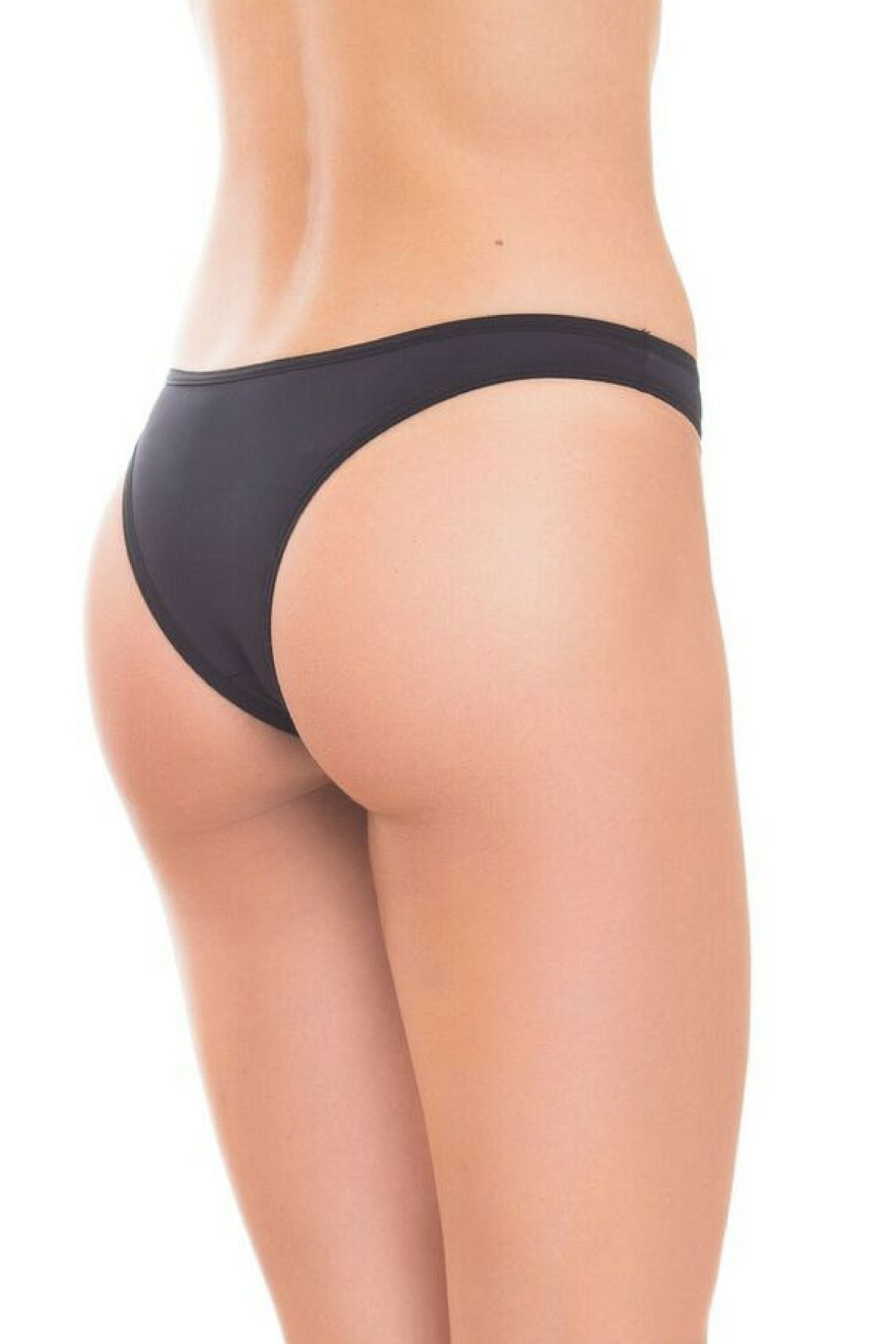 black Brazilian classic tanga underwear