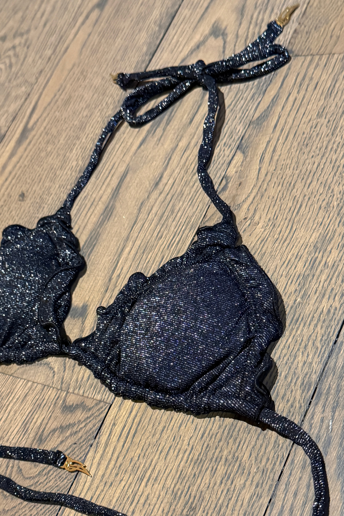 BRILEY Ruffled Finish Bikini Top