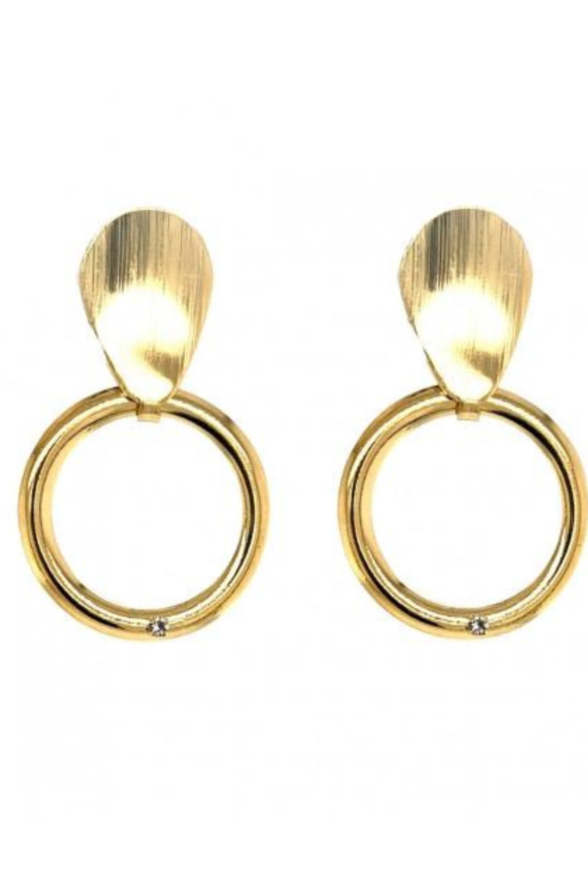 covet bold drop earrings. 18K gold filled.