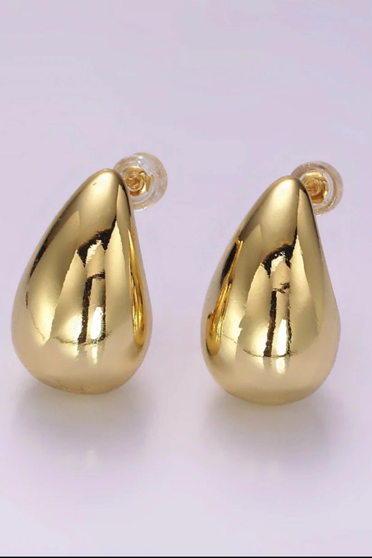 gold filled large drop earrings