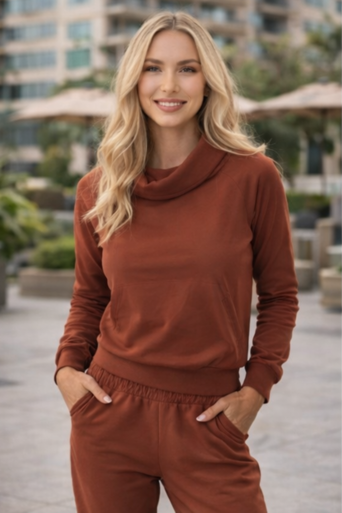 SOPHIE EXPRESSO Fleece Jogger Lounge Sweatpants
