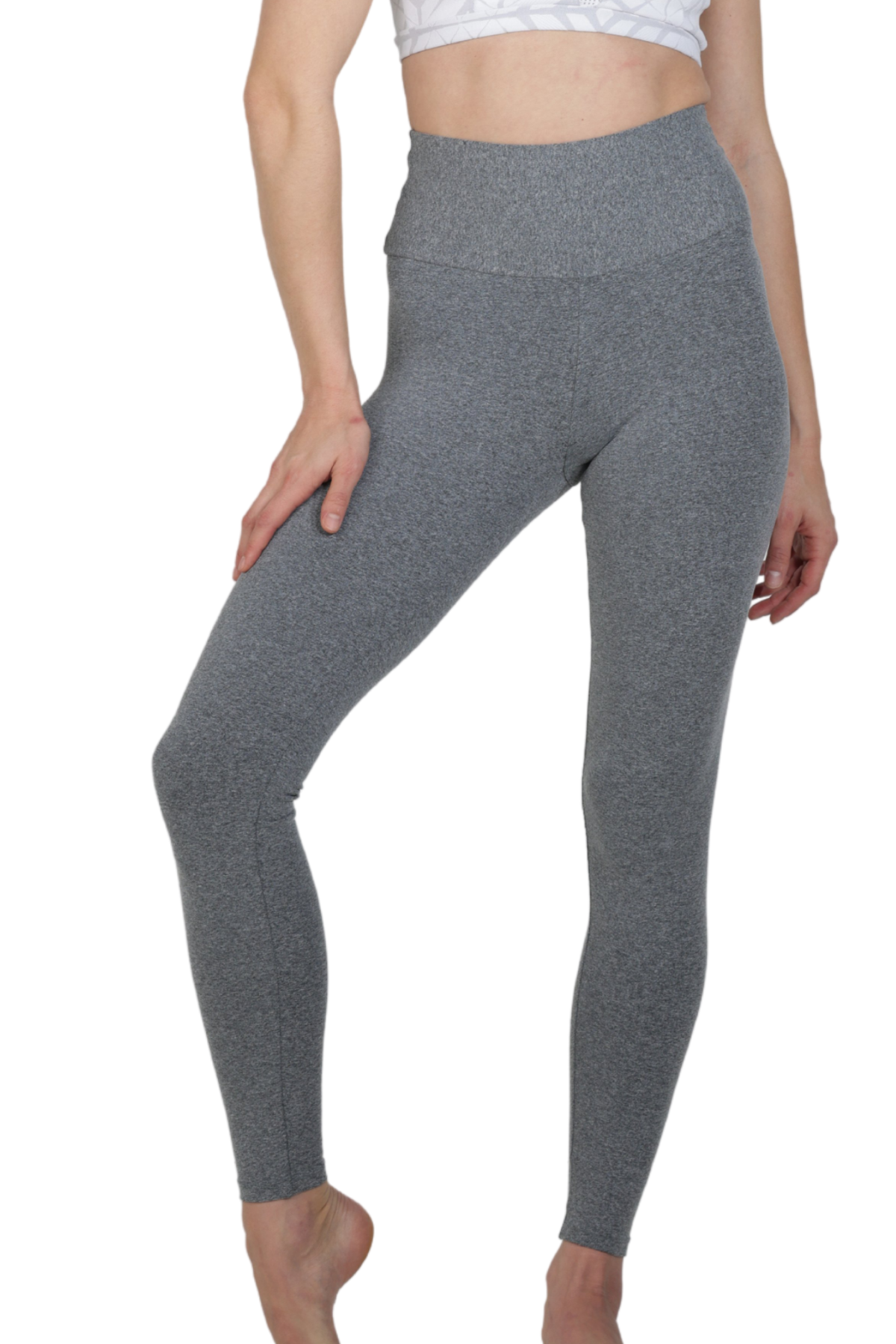 mixed grey high waist activewear legging